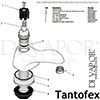 Tantofex Tantara Basin Pts Rim Mounted Basin Tap Spares